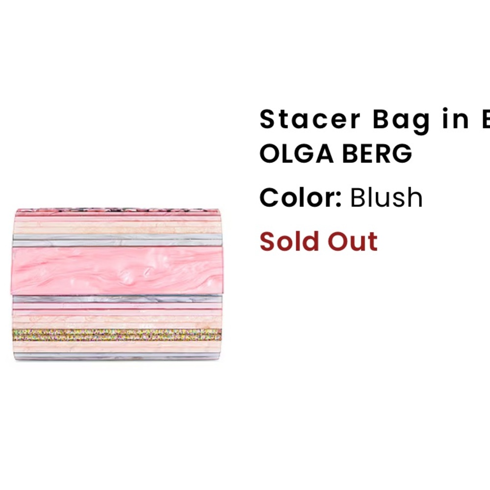 Olga Berg Pink Accessory Bag